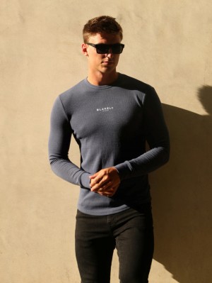 Blakely Alezio Textured Jumper Blu | 4691730-SK