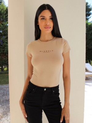 Blakely Alicia Bodysuit Tan | 2943085-XY