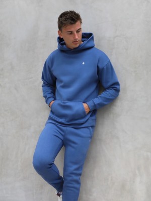 Blakely Anchor Relaxed Hoodie Blu | 6085241-QM