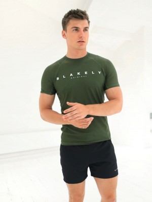 Blakely Apex Active T-Shirt Verdi Scuro | 7450369-KO