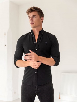 Blakely Arlo Soft Stretch Shirt Nere | 0539428-EW