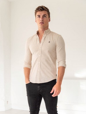Blakely Arlo Soft Stretch Shirt Sabbia | 9512034-OG