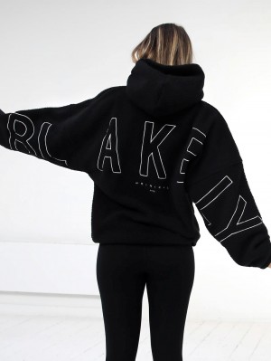 Blakely Borg Isabel Oversized Hoodie Nere | 4015279-QY