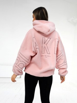 Blakely Borg Isabel Oversized Hoodie Rosa | 5431079-DE