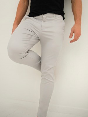 Blakely Cavill Slim Fit Tailored Chinos Stone | 9250716-NE