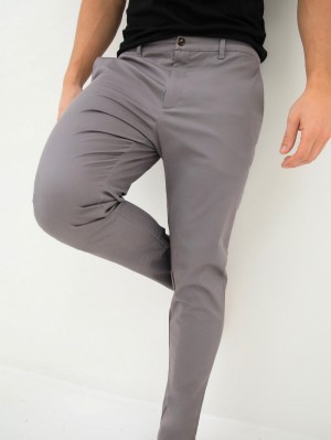 Blakely Cavill Slim Fit Tailored Chinos Grigie | 1590247-CD