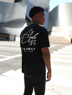 Blakely Club Relaxed T-Shirt Nere | 9527104-MX