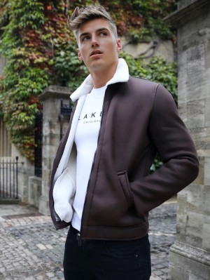 Blakely Culver Aviator Jacket Marroni | 5927680-UI