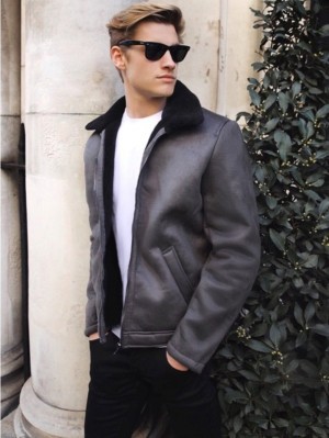 Blakely Dumont Aviator Jacket Grigie | 7902364-UF