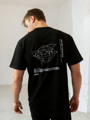 Blakely Global Relaxed Fit T-Shirt Nere | 6943712-PV