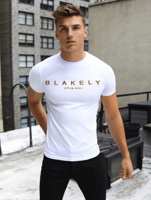 Blakely Goldstone T-Shirt Bianche | 0725364-TP
