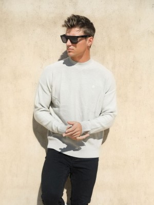 Blakely Huxley Knit Jumper Chalk | 8164503-IK