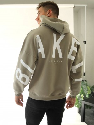 Blakely Idris Oversized Hoodie Beige | 2954617-XL