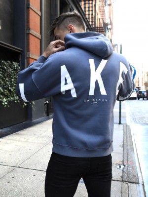 Blakely Idris Oversized Hoodie Blu | 6532490-GB