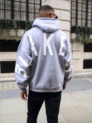 Blakely Idris Oversized Hoodie Lilac | 5087429-KC