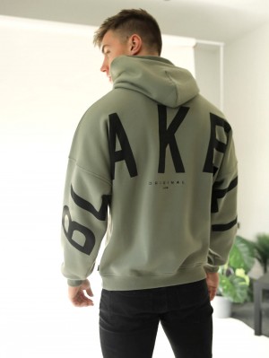 Blakely Idris Oversized Hoodie Verdi | 0518369-JV