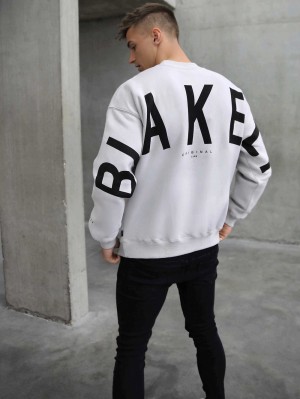 Blakely Idris Oversized Jumper Stone | 8410793-DM