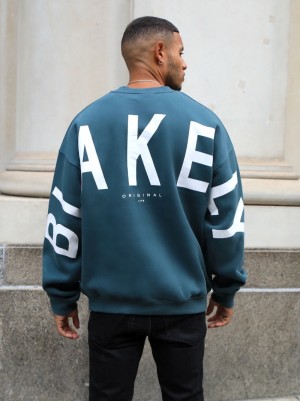 Blakely Idris Oversized Jumper Verdi | 3021789-MJ
