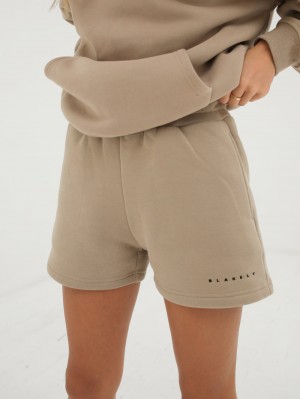 Blakely Isabel Jogger Shorts Tan | 3912640-YW