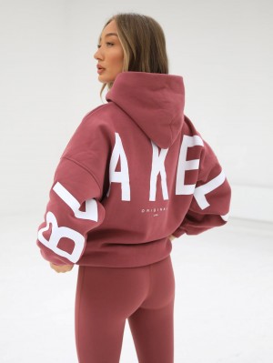 Blakely Isabel Oversized Hoodie Berry | 9457062-ND