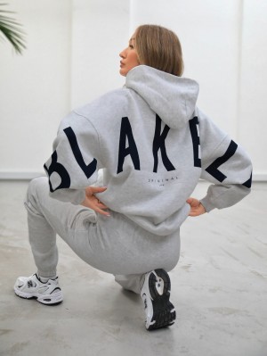 Blakely Isabel Oversized Hoodie Grigie | 9438652-QU
