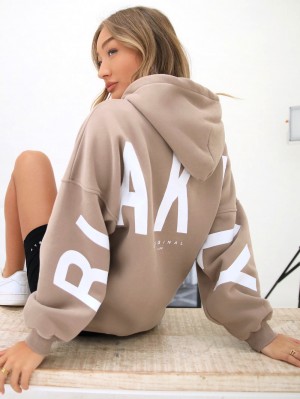 Blakely Isabel Oversized Hoodie Marroni | 2148350-LM