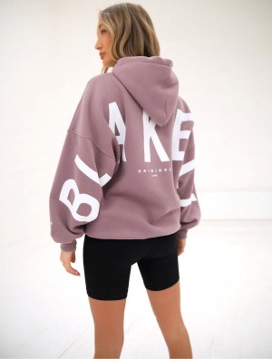 Blakely Isabel Oversized Hoodie Rosa | 9084651-WH