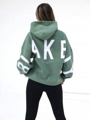 Blakely Isabel Oversized Hoodie Verdi | 7352849-EC
