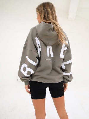 Blakely Isabel Oversized Hoodie Verdi | 8694571-TM