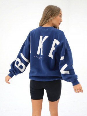 Blakely Isabel Oversized Jumper Blu | 2390745-ZN