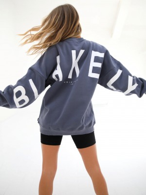 Blakely Isabel Oversized Jumper Blu | 7628541-VQ