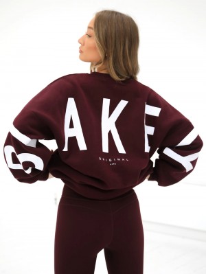 Blakely Isabel Oversized Jumper Bordeaux | 8029471-TM