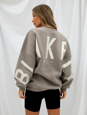 Blakely Isabel Oversized Jumper Grigie | 3571284-IR
