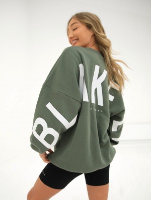 Blakely Isabel Oversized Jumper Khaki | 0729184-LI