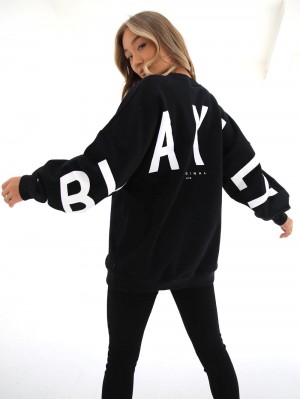Blakely Isabel Oversized Jumper Nere | 0698213-KZ
