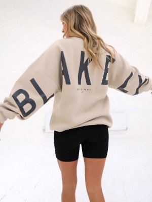 Blakely Isabel Oversized Jumper Oat | 3791025-RL