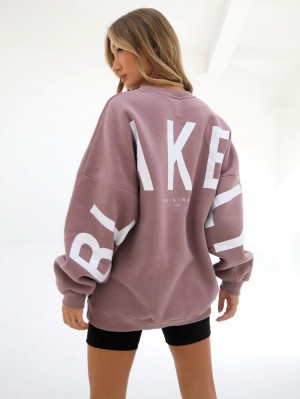 Blakely Isabel Oversized Jumper Rosa | 0742863-PU