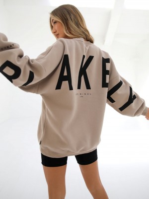 Blakely Isabel Oversized Jumper Tan | 6728054-MW