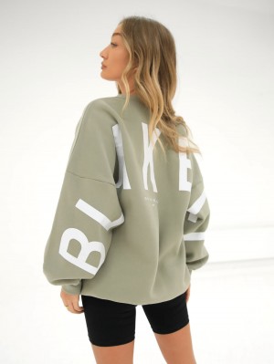Blakely Isabel Oversized Jumper Verde Oliva | 3106259-EL