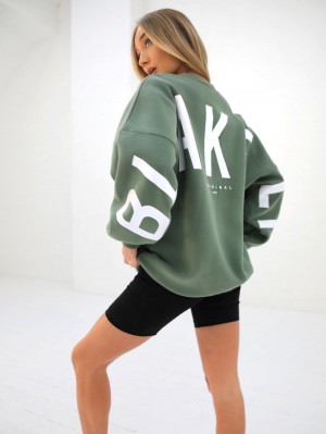 Blakely Isabel Oversized Jumper Verdi | 0526819-LG