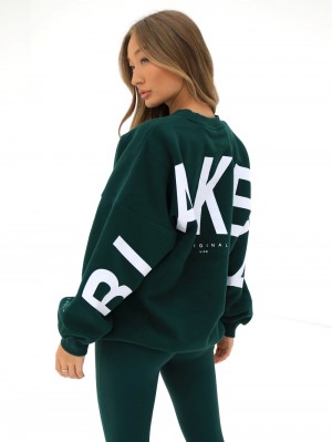 Blakely Isabel Oversized Jumper Verdi | 3941675-IR