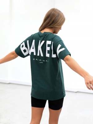 Blakely Isabel Oversized T-Shirt Verdi | 7420853-CM