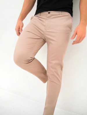Blakely Kingsley Slim Fit Tailored Chinos Rosa | 8902346-RE