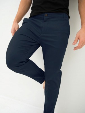 Blakely Kingsley Slim Fit Tailored Chinos Blu Marino | 4935726-LF