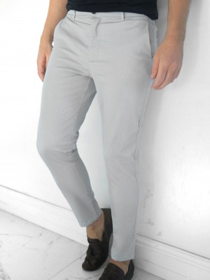 Blakely Kingsley Slim Fit Tailored Chinos Grigie | 4601293-JB