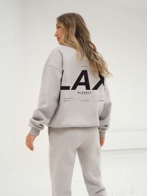 Blakely LAX Isabel Oversized Jumper Stone | 0349217-NC