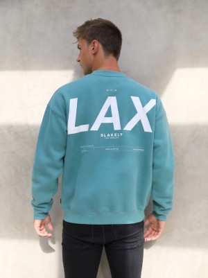 Blakely LAX Relaxed Jumper Verde Acqua | 5239607-SR