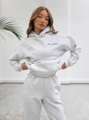 Blakely Life & Style Oversized Hoodie Bianche | 6904187-OJ