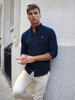 Blakely Lisbon Shirt Blu Marino | 3174856-KE