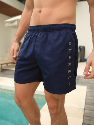 Blakely Lugano Swim Shorts Blu | 0614278-JM